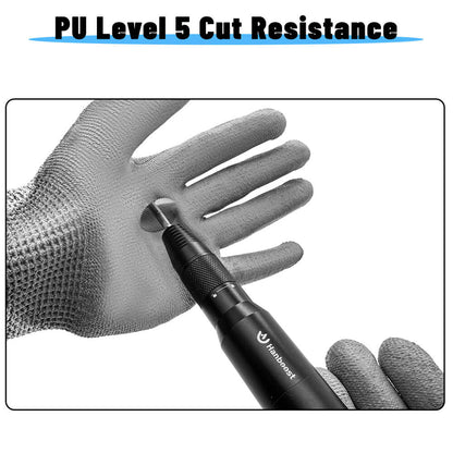 Hanboost Anti-Cut Protective Gloves for DIY, Gardening, Woodworking Glass Cutting