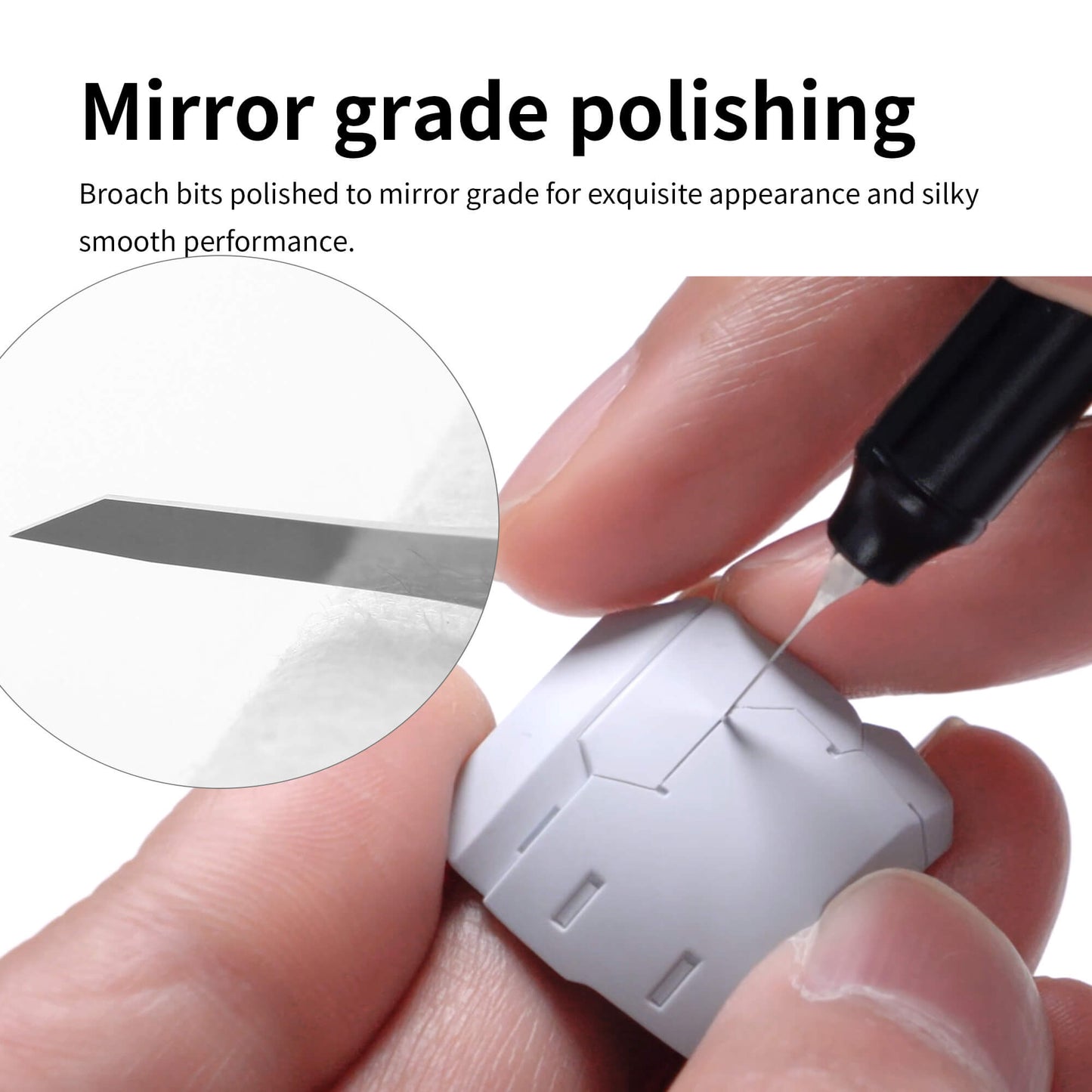 Straight Edge Broach Engraving Knife & Step Scraper for Model Builder
