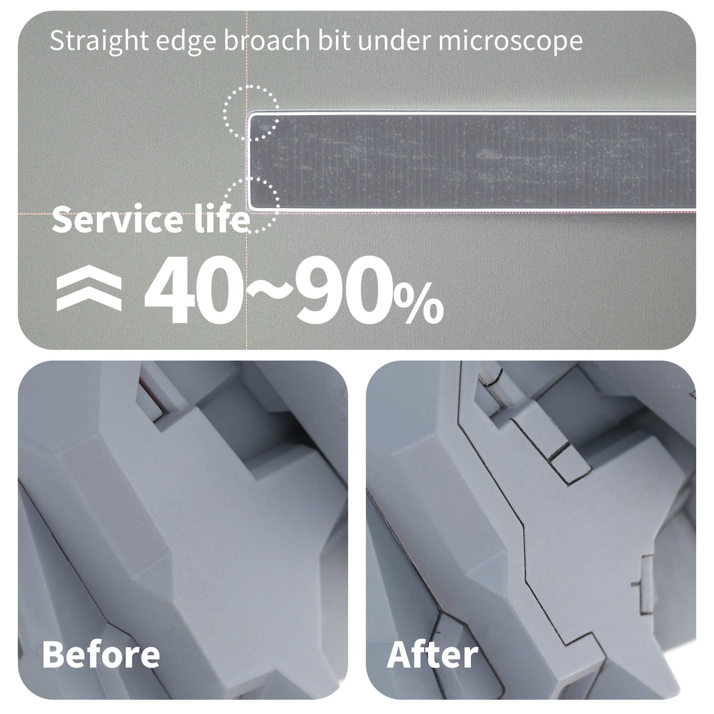 Straight Edge Broach Engraving Knife & Step Scraper for Model Builder
