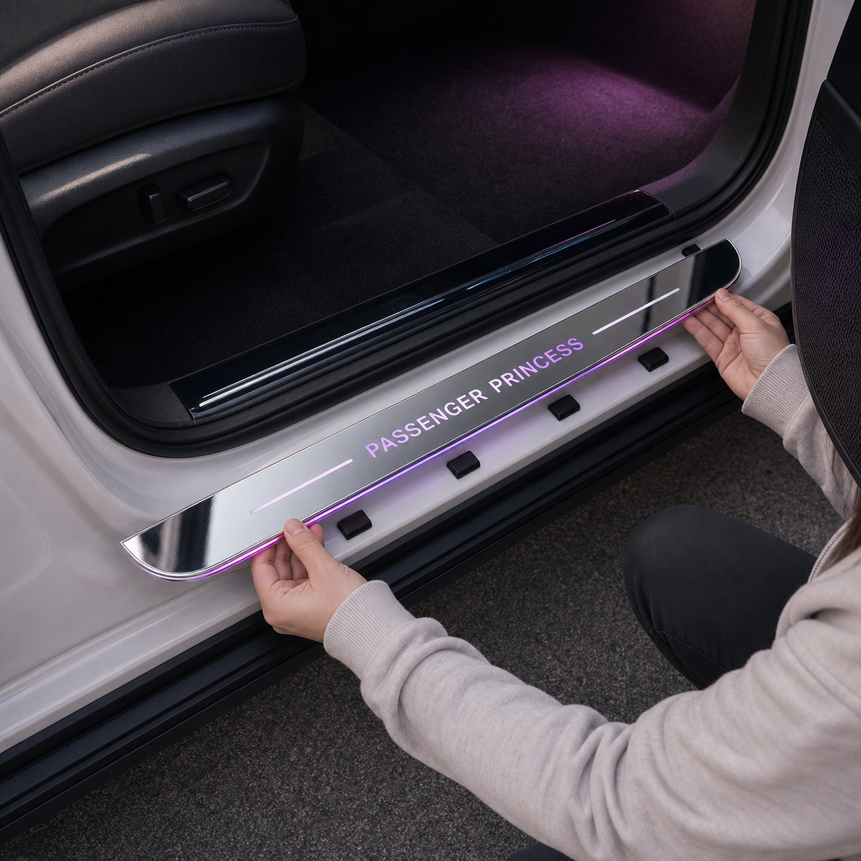 Passenger Princess LED Door Sill Lights