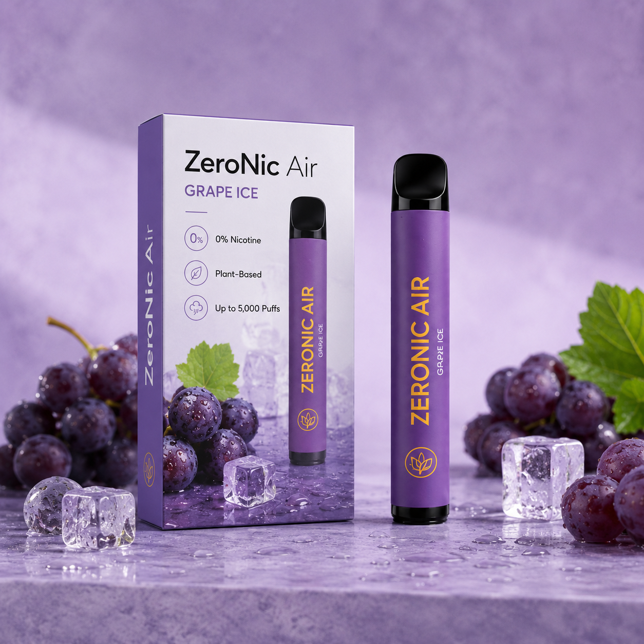 ZeroNic Air Grape Ice – Plant-Based Inhaler