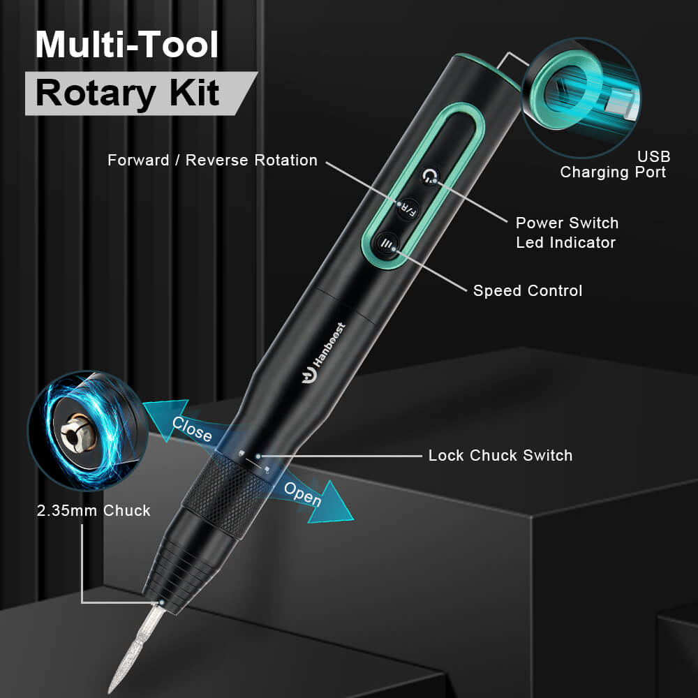 Hanboost® S2 Electric Cordless Rotary Tool Kits for DIY Maker & Craftsmen