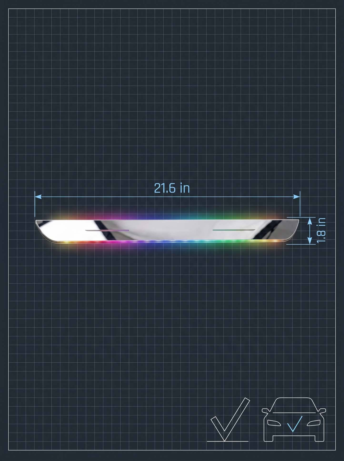 Custom Magnetic LED Door Sill Lights